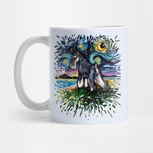 Standard Schnauzer Night (Splash Version) Mug